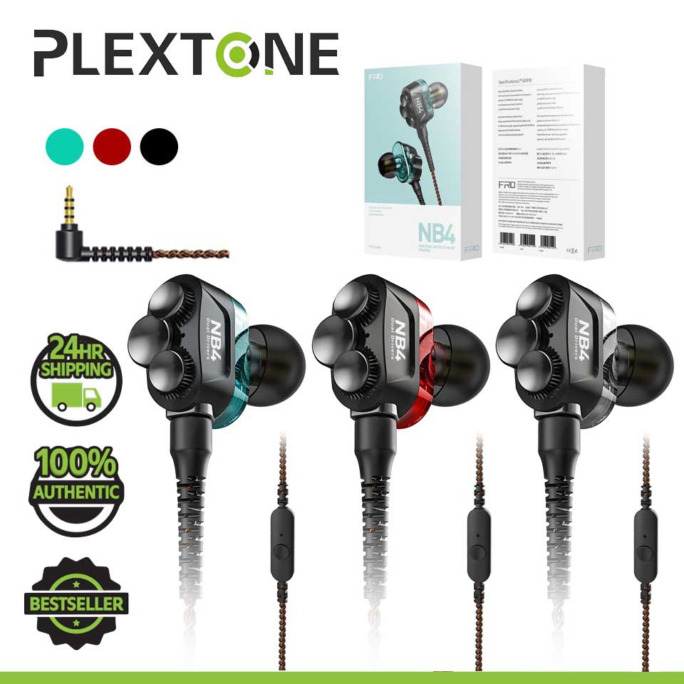 Plextone FRO NB4 PRO Dual Dynamic 3.5 In-Ear Wired Earphone