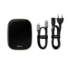 Baseus CAHUB-AU01 Type-C / USB-C HUB Adapter AC Multi-functional Charger, EU Plug (Black)