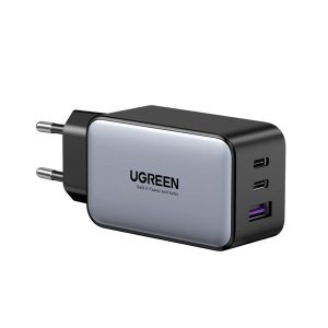 UGREEN Nexode 65W USB C GaN 3 Ports Wall Charger with Type-C to Type-C Cable (CD244)